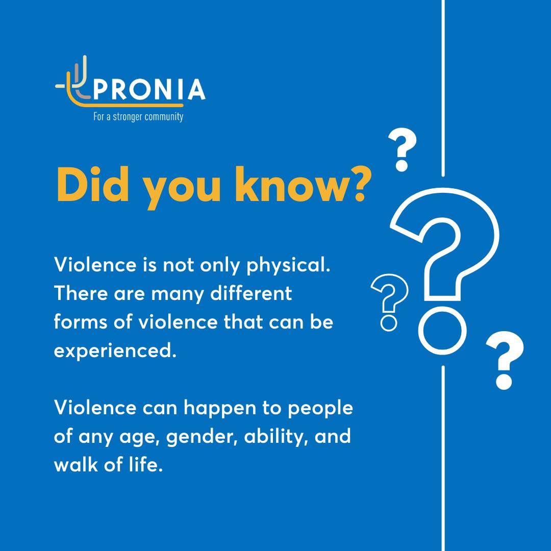 Family Violence Prevention Month – PRONIA